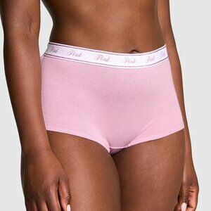 Victoria's Secret - 3 Pack! Size M - Logo Cotton Shimmer Boyshort Panty